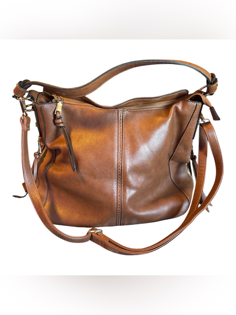 Everyday Tan Leather Shoulder & Crossbody Bag